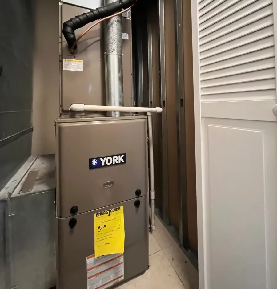 Furnace in residential home in Hillsdale, NJ.