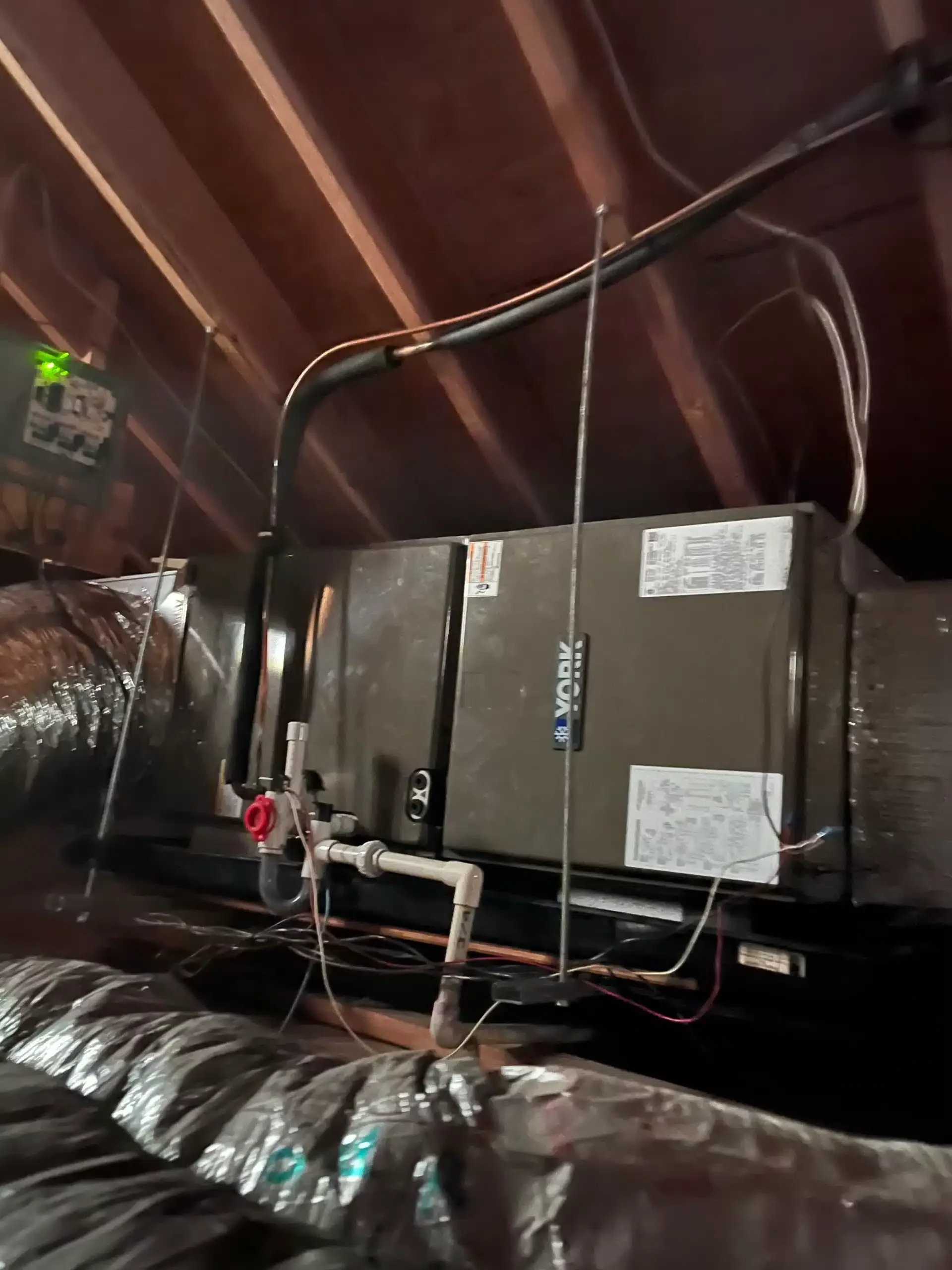 Attic furnace in Hillsdale, NJ.