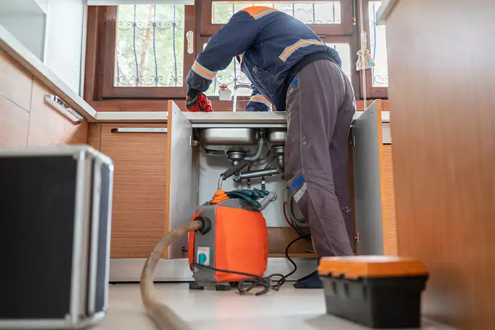 Plumber drain cleaning in Hillsdale, NJ.